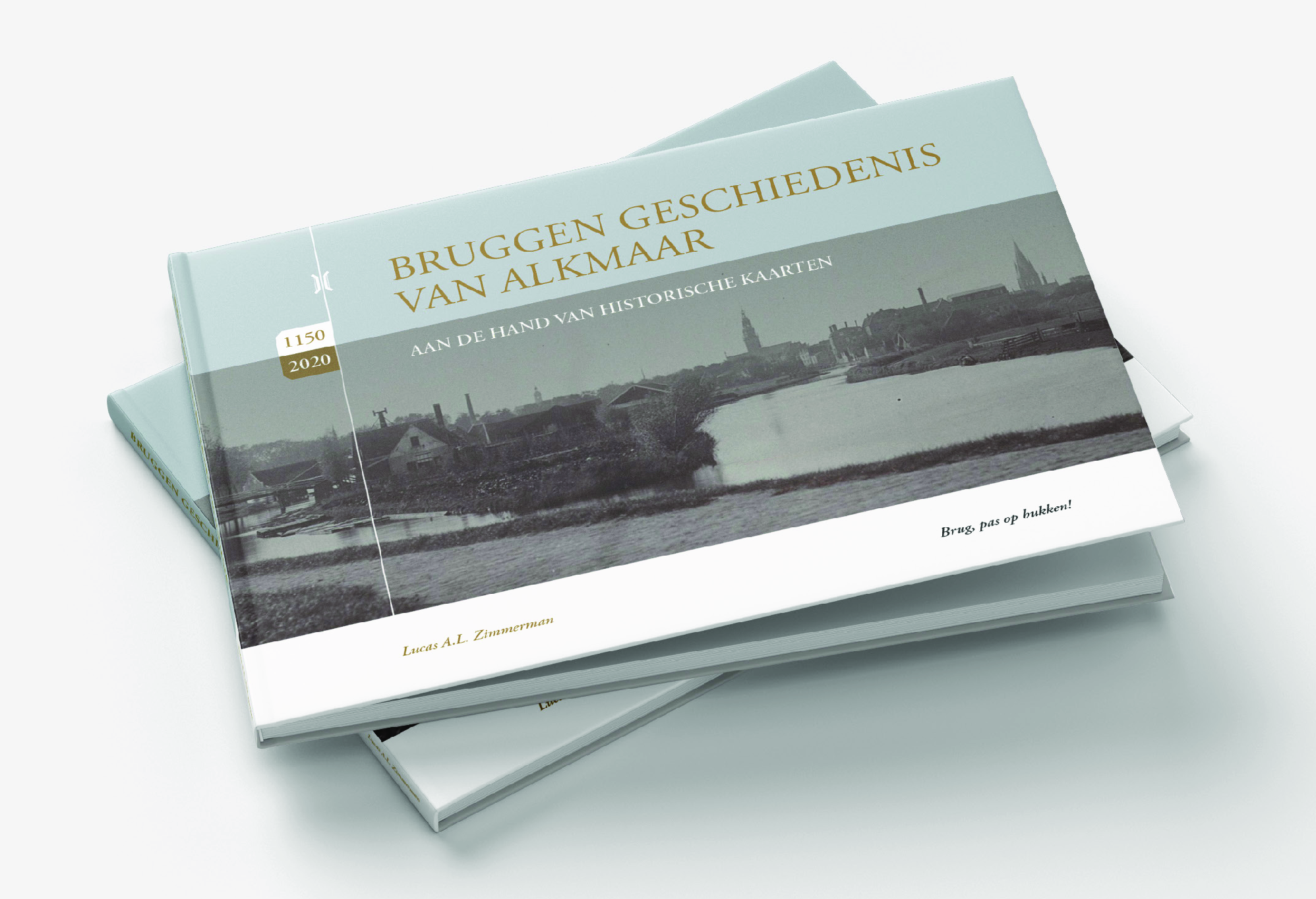 Afbeelding van omslag van boek 'Bruggen in Alkmaar, van Lucas Zimerman.