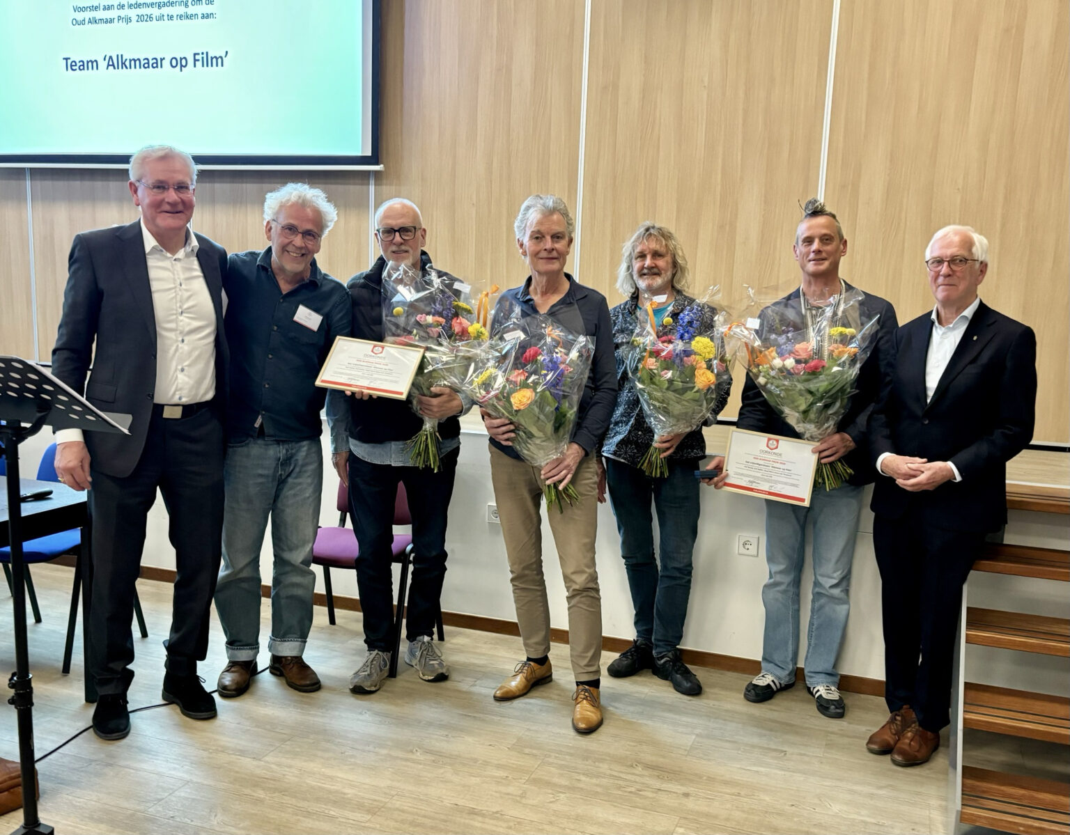 Team 'Alkmaar op Film' van de HVA wint de Oud Alkmaar-prijs 2026.