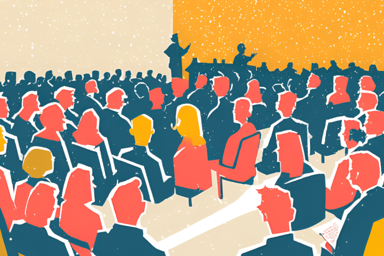 Illustratie van Algemene Leden Vergadering van de HVA.