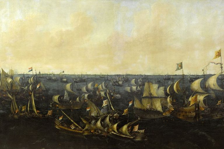 Slag-op-de-Zuiderzee-1573-Abraham-de-Verwer-1621