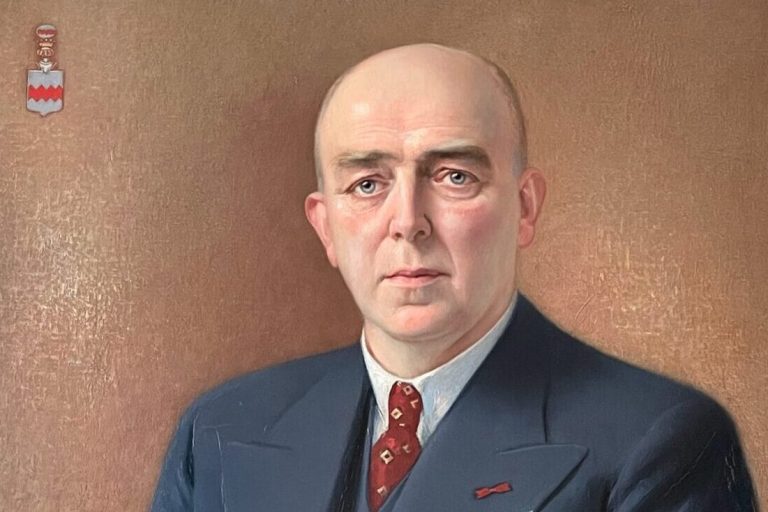 Foto van portret van jhr. Herpert van Foreest, de eerste voorzitter van de HVA.